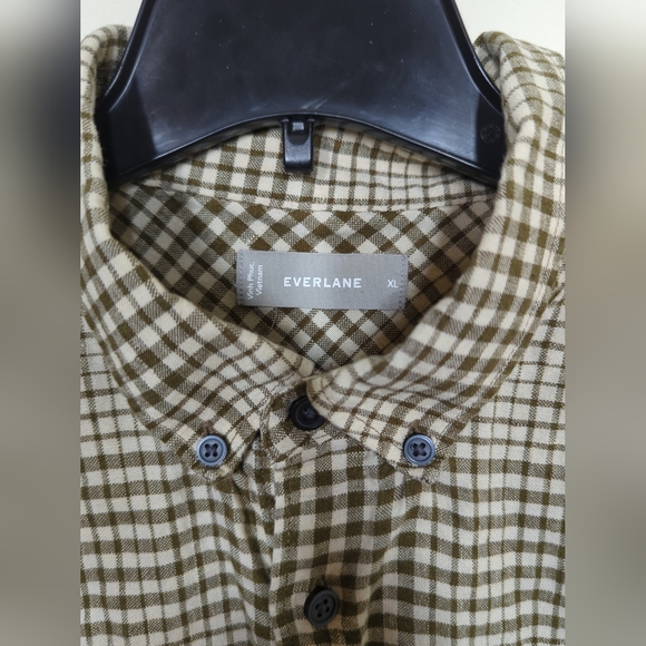 Everlane Men's Shirt Beige Short Sleeve Button Down 100% Linen Size XL - Picture 2 of 6